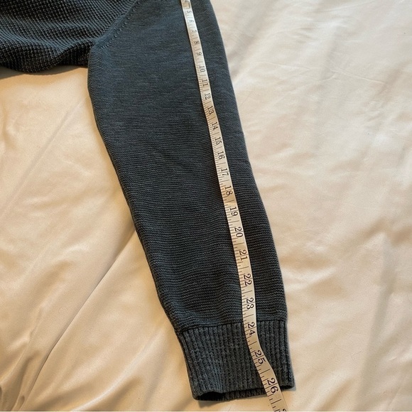 Tommy Bahama Dark Gray Sandover 1/4 Zip Pullover Chunky-Knit Sweater cotton XXL - Picture 10 of 11